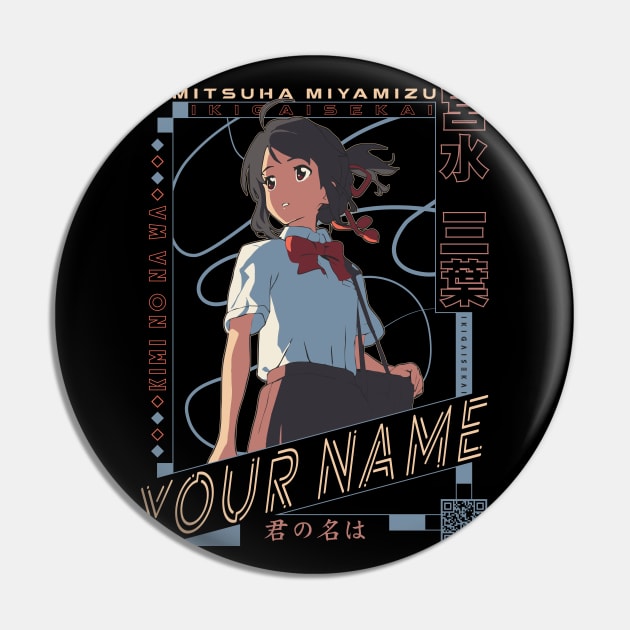 Miyamizu Mitsuha - Your Name | IKIGAISEKAI - V2 Pin by IKIGAISEKAI