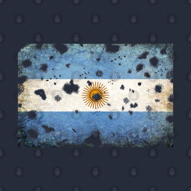 Argentina Flag Grunge by Historia