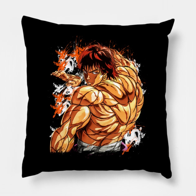 fighter pickle hanma Pillow by Sparkledoom