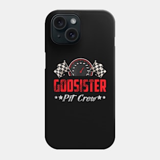 Godsister Pit Crew Birthday Racing Car Family Matching Race Phone Case