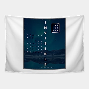 Invisible minimalistic quote Tapestry