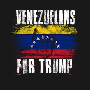 Venezuelans For Trump - Trump 2020 Patriotic Flag T-Shirt