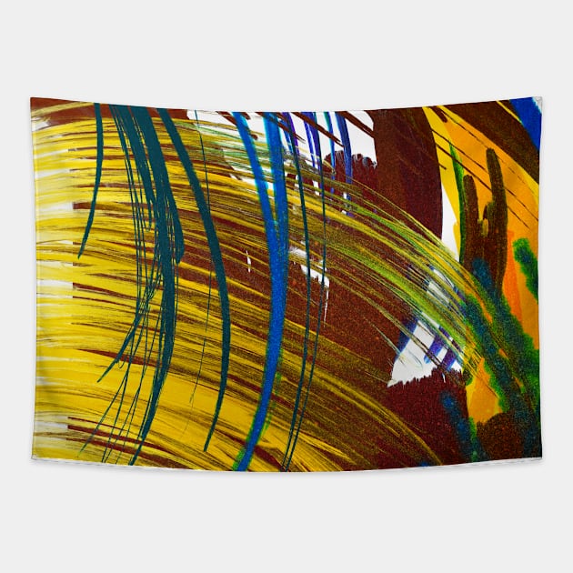 Abstract line of paintings v2 Tapestry by Uwaki