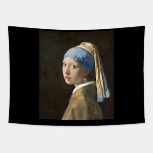 Girl With A Pearl Earring Painting Artwork Tapestry