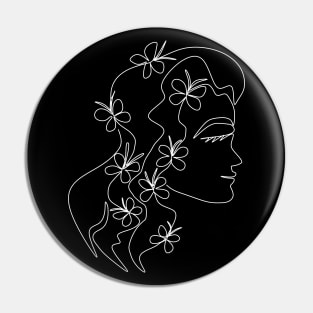 Butterfly Woman Pin