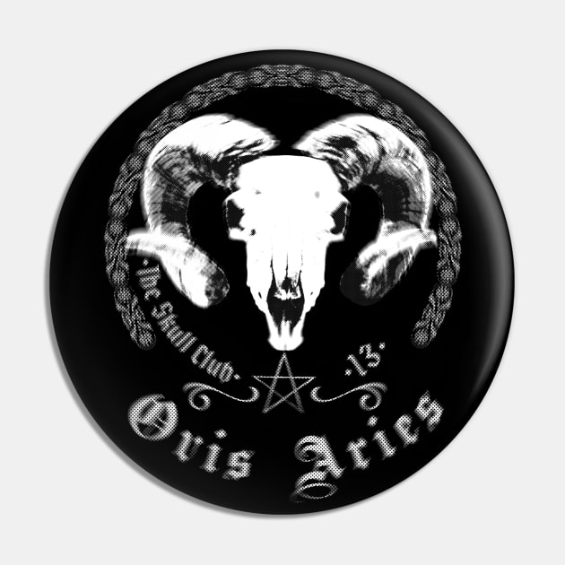 The Skull CLub - Ovis Aries 13 Blur Pin by SimonSay