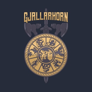 gjallarhorn shield and sword T-Shirt