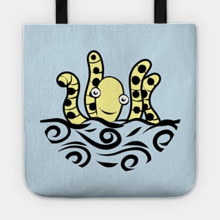 Friendly yellow Octopus Cartoon Tote