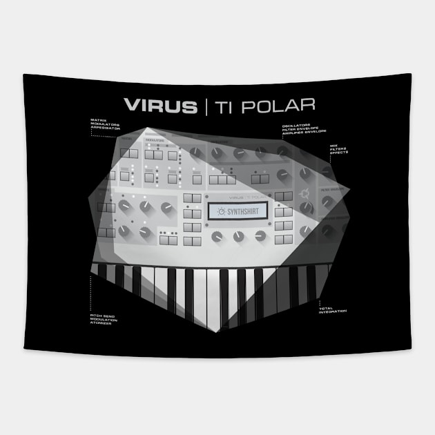 Virus TI Polar Tapestry by Synthshirt