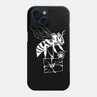 Bee white Phone Case