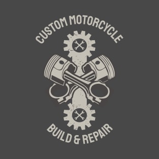 Custom Motorcycle Vintage Tee | Personalized Biker T-Shirt