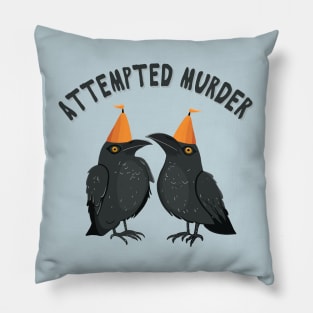 An Attempted Murder of Crows Pillow