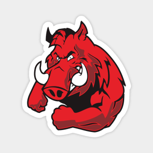 Angry Red Boar Magnet