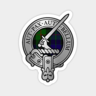 Clan Gunn Crest & Tartan - Latin Magnet