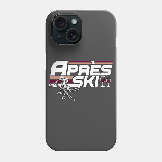 Apres Ski Funny Skiing Winter Phone Case by MandeesCloset