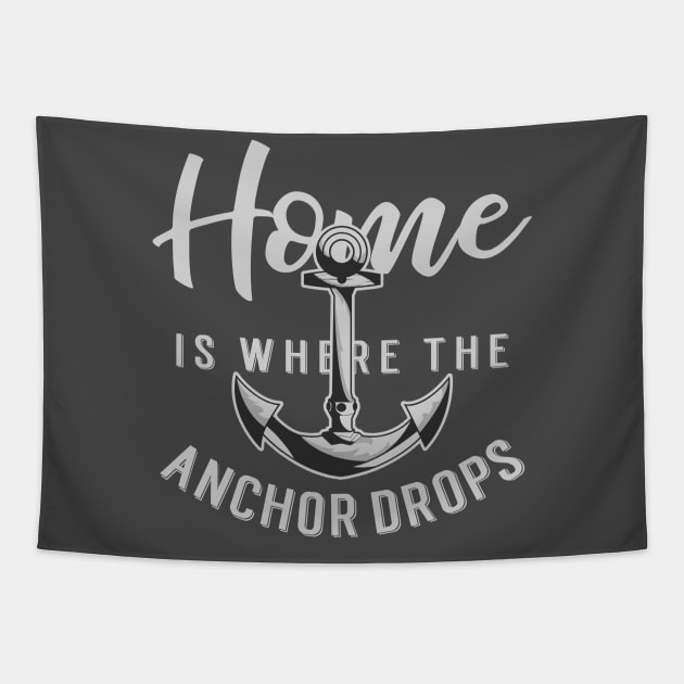 Home is Where the Anchor Drops Tapestry by Verboten