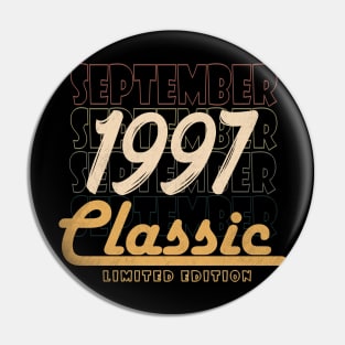 September 1997 birthday Pin