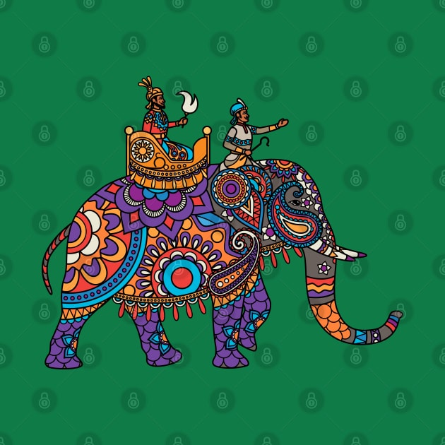 Indian ornate maharajah elephant by Mako Design 