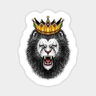 Lion with king’s crown Magnet