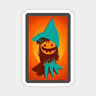 spooky gnompkin Magnet