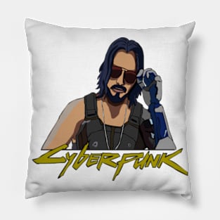 Keanu Reeves. Cyberpunk 2077 Pillow