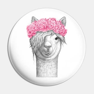 Lama with pions Pin