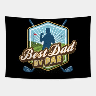 Best Dad by Par Fathers Day Tapestry