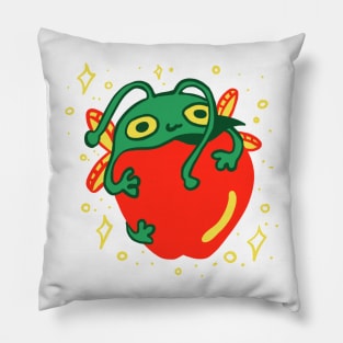 Fairy froggy apple lover Pillow