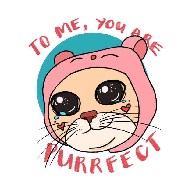 To Me You Are Purrfect Print Design by Jamille Art