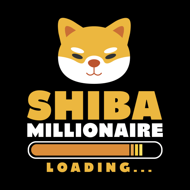 Shiba Millionaire Loading - Crypto Tee Design by Popculture Tee Collection