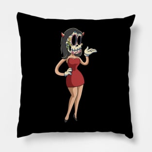 Lady Skull Fiesta Pillow