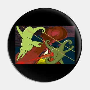 Alien Fight Pin