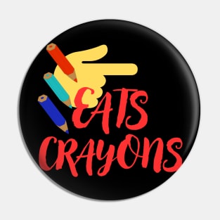 Crayon Eater Pin