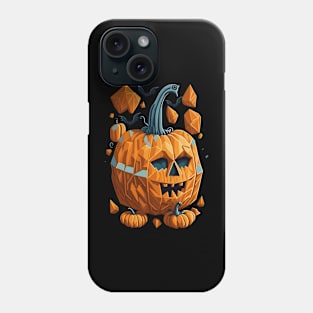 Geometric Halloween Pumpkin Phone Case
