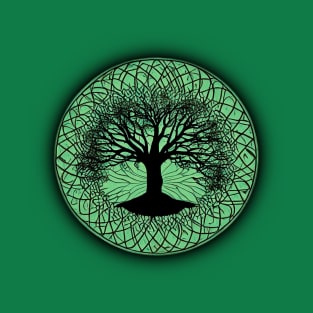 Tree of Life Circle Green T-Shirt