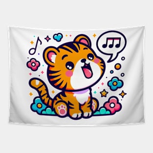 Singing Tiger Tapestry