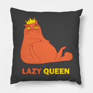 Fat Cat Lazy Queen Pillow