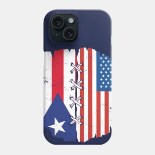 Proud Puerto Rican Heritage // Puerto Rico American Flags Phone Case