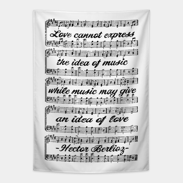 Hector Berlioz quote Tapestry by Leon Star Shop