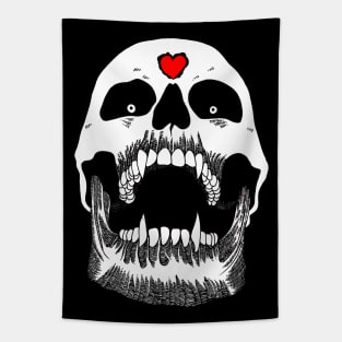 Vampiric Skull Tapestry