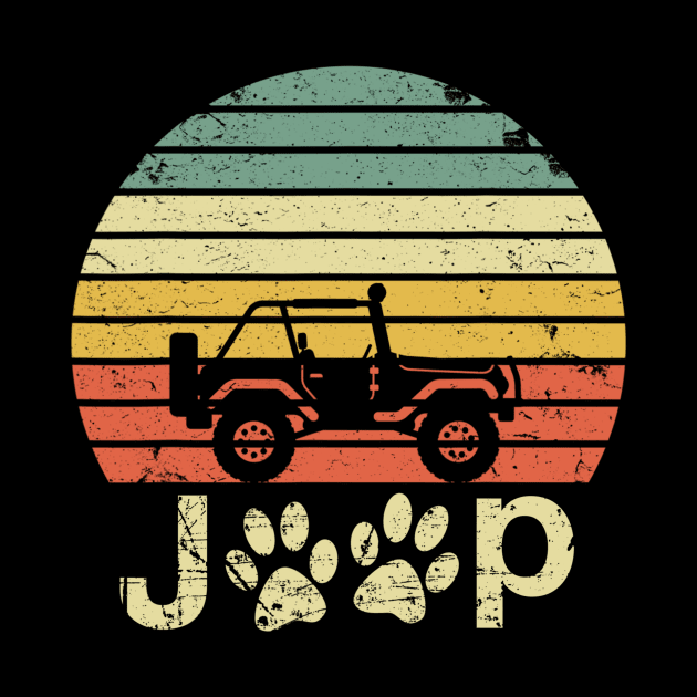 Vintage Jeep Dog Paw Jeep by Oska Like