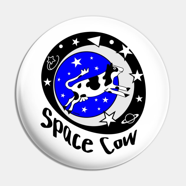 Space Cow Pin by Designs by Connie