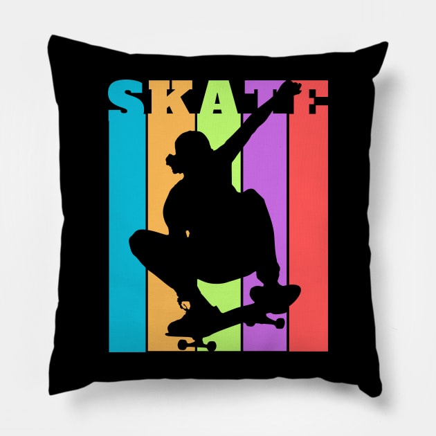 SKATE SILUET Pillow by mmpower