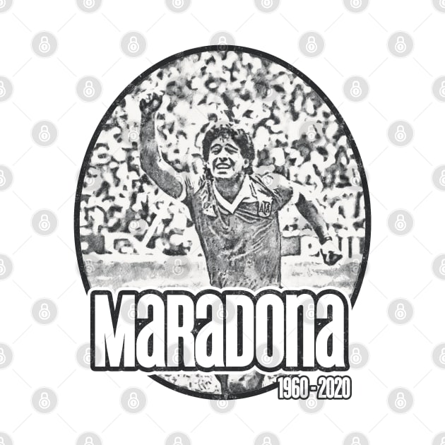 Maradona RIP light by karutees