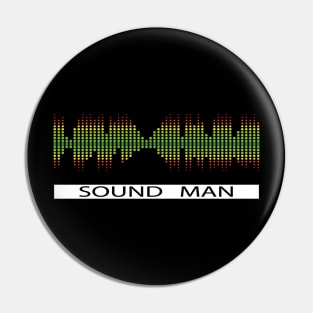 Sound man audio engineer Pin