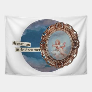 Stay magical moon dream love romantic clouds music literature flowers sky clouds aesthetic vintage retro beautiful dreamer gifts Tapestry