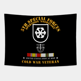 5th SFG - Operation Snowflake Vet w COLD SVC X 300 Tapestry