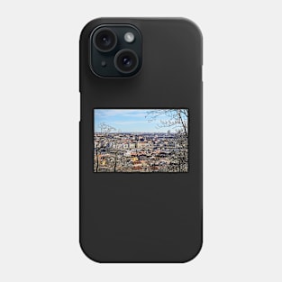 Aerial view on Prague Phone Case