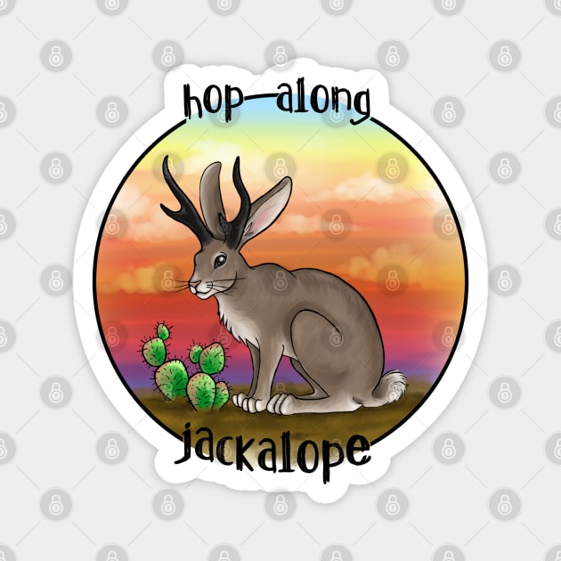 Jackalope Magnet by ruthimagination