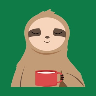 Sloth Holding A Cup T-Shirt